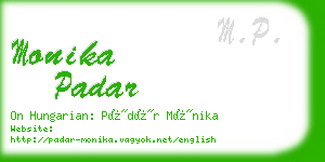 monika padar business card